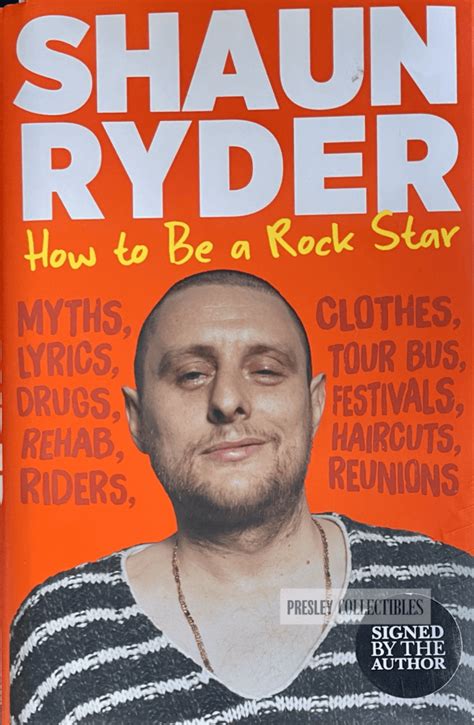 Shaun Ryder Autograph Rare And Available To Own Presley Collectibles