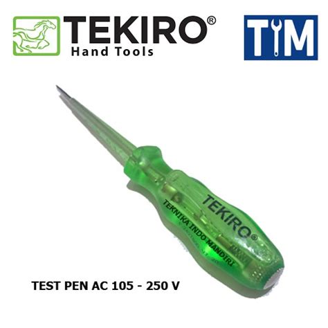 Jual Tekiro Test Pen Ac Tespen Ac 105 250 V Ac Tester Screwdriver