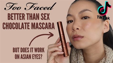 Too Faced Better Than Sex Chocolate Mascara Review Does This Work On Asian Eyes Youtube