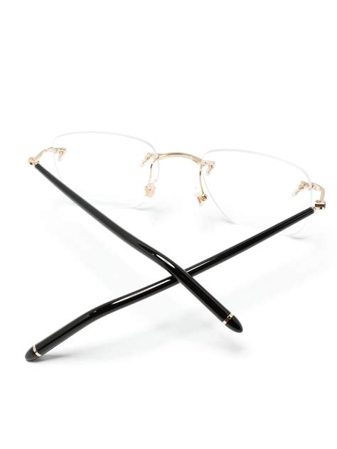 Montblanc Rimless Square Frame Glasses Farfetch