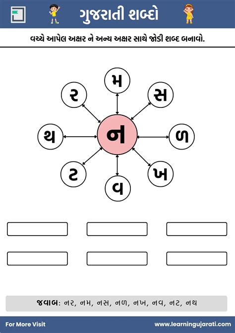Gujarati Worksheet For Nursery And Class 1 ગુજરાતી વર્કશીટ