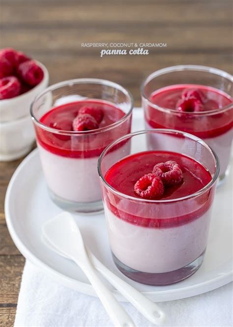 Raspberry Coconut Cardamom Panna Cotta Kitchen Confidante