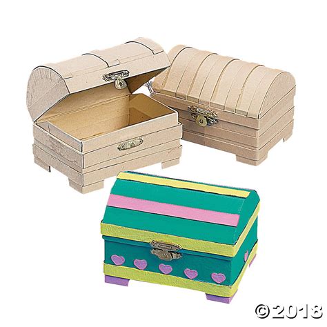 Diy Papier M Ch Mini Treasure Chests Pc Oriental Trading