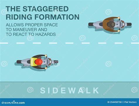 Safe Motorcycle Riding Rules And Tips The Staggered Riding Formation