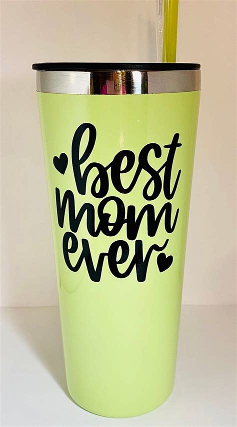 Best Mom Ever Insulated Travel Tumbler Mom T Mom Birthday Etsy