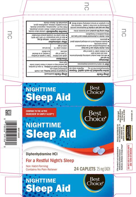 NDC 63941 091 Nighttime Sleep Aid Tablet Coated Oral Label Information