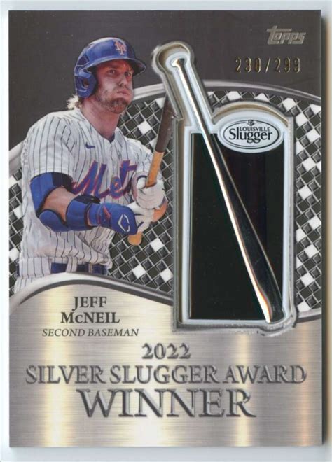 Topps Silver Slugger Award Winners Commemorative Patch Black Ssp