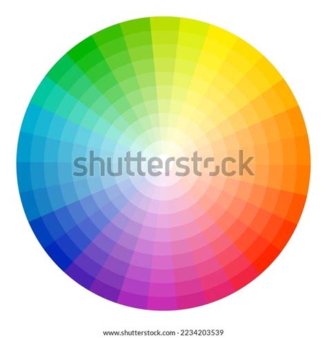 Illustration Printing Color Wheel Twelve Colors Stock Vector (Royalty ...