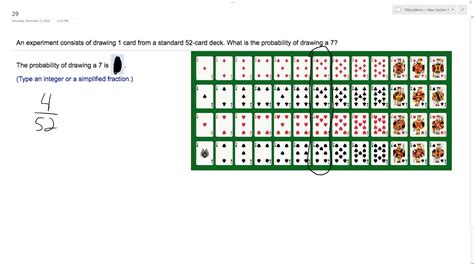 Standard Deck Of Cards Probability