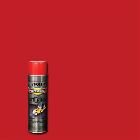 Rust Oleum Professional 18 Oz Red Striping Spray Paint 6 Pack 211777