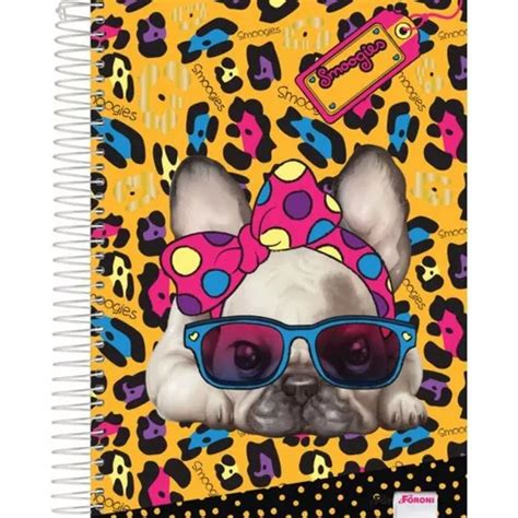 Caderno X Capa Dura Smoogies Folhas Mercadolivre