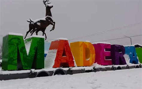 Madera Chihuahua El Pueblo Nevado Que Llega Hasta 20º Bajo Cero