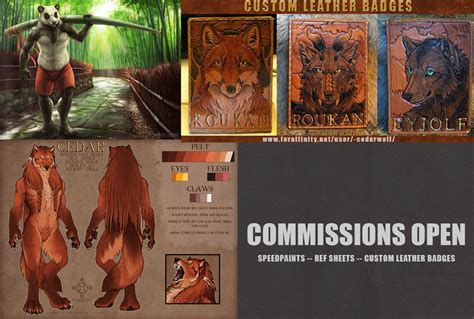 Commissions Open By Cedarwolf Art On Deviantart