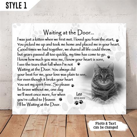 Waiting At The Door Cat Poem Text Copy And Paste