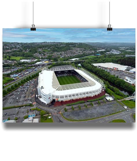 Swansea.com Stadium Home Of Swansea City FC Landscape Matte Art Print ...