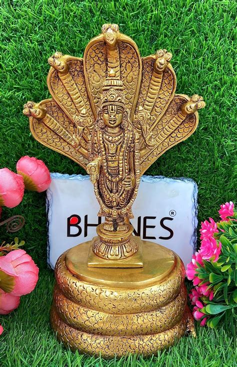 Buy Bhunes Brass Venkateshwara Idol Thirupathi Statue Balaji Silai Tirupati Showpiece