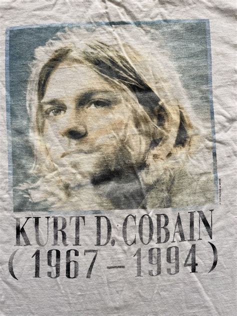 Vintage S Kurt Cobain Memorial Nirvana Soundga Gem