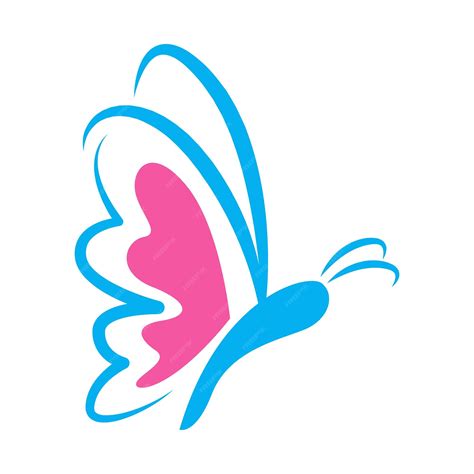 Premium Vector Butterfly Icon Logo Design Illustration