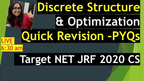 Discrete Structures And Optimization Day1 Quick Revision Course UGC