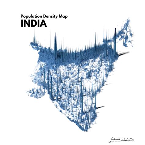 Population Density Map of India