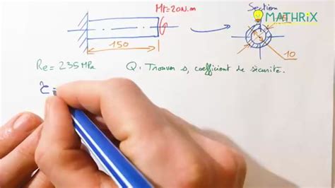 Rdm Resistance Des Mat Riaux Torsion Exercice Corrig Mathrix
