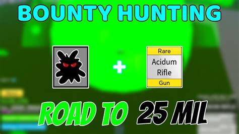 Bounty Hunting With Acidum Rifle Dark Awakened Montage Blox Fruits Update 15 Roblox