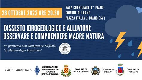 Convegno Dissesto Idrogeologico E Alluvioni YouTube