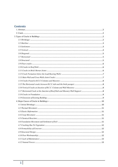 types of cracks in building | PDF