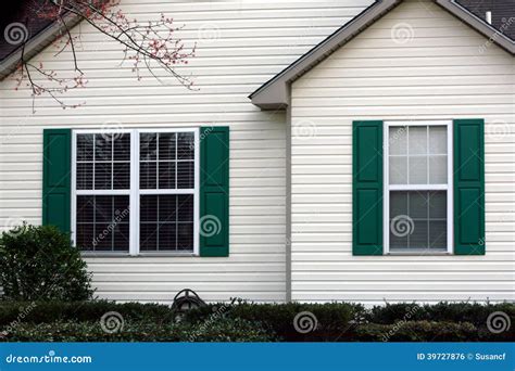 Green Shutters Stock Photo Image Of Shutters Remodeling 39727876