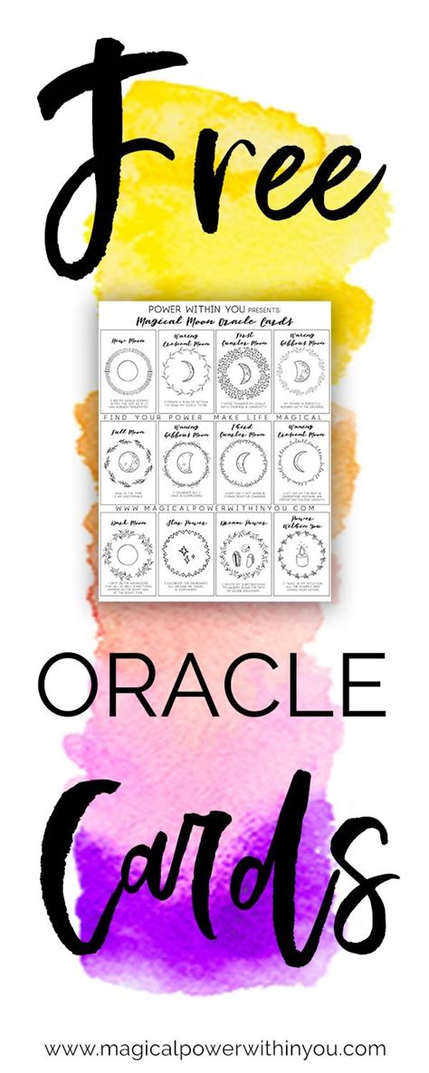 Free Printable Oracle Cards Pdf - Free Printable