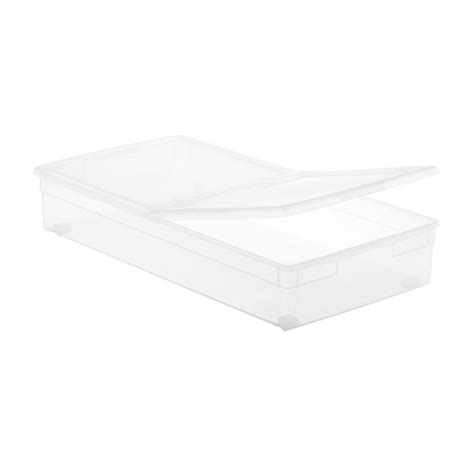 Our Long Under Bed Box with Wheels | The Container Store