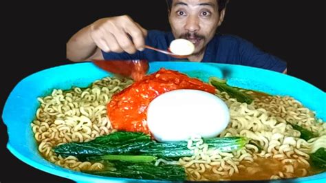 ASMR MIE GAGA JALAPENO EXTRA PEDAS SAMBAL GEPREK LALAPAN MENTAH