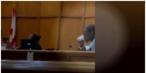 Defendant Caught On Video Drinking Bleach After He Hears His Guilty