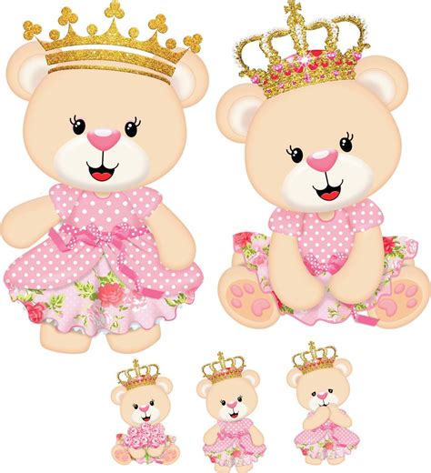 KIT DISPLAY DE CHÃO TEMA URSINHA PRINCESA FESTA INFANTIL no Elo7 JLM