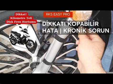 Rks Easy Pro 50 Cc Motor Karşılaştığım Kronik Sorun ve Hatalar