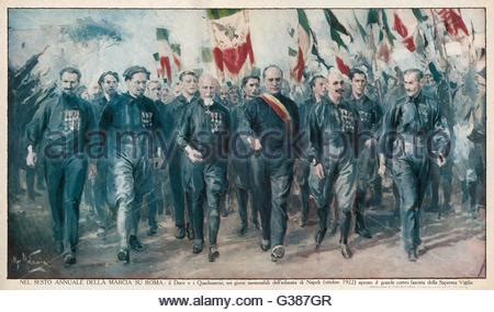 March on Rome of Italian Fascists, 1922 Stock Photo, Royalty Free Image: 48381772 - Alamy