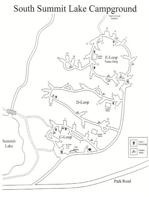 summit-lake-campground-south-map.gif (910×1208) | Summit lake, National ...