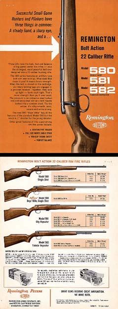 1971 Remington 580 Series 22s Vintage Gun Catalogs