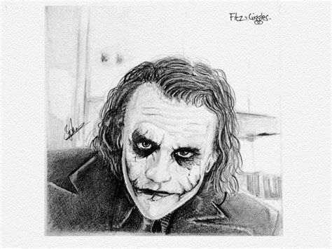 Joker - pencil sketch by Steve Irvine on Dribbble