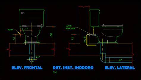 Toilet Detail In AutoCAD | CAD library