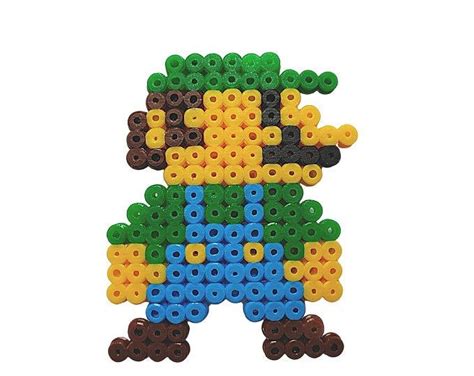 Mario Perler Bead Art Pixel Art Mario Bead Sprite 8 Bit Etsy France Art Perle Faire Des