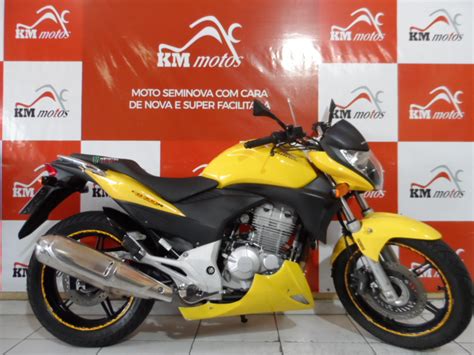 Honda Cb R Abs Amarela Km Motos Sua Loja De Motos Semi Novas