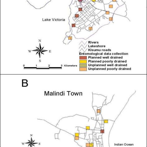 Map Of Kenya Showing Kisumu And Malindi Download Scientific Diagram