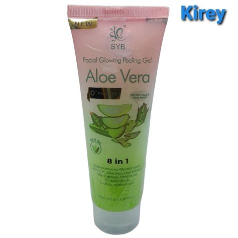 Jual SYB 8in1 FACIAL GLOWING PEELING GEL ALOE VERA 130ml ORIGINAL BPOM