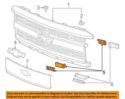 Chevrolet Gm Oem Silverado Hd Grille Grill Emblem Badge Nameplate