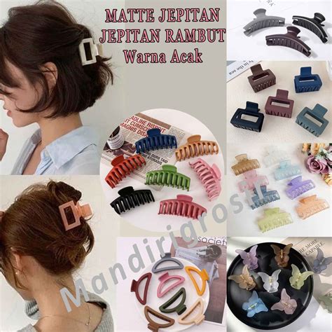 Jual Jepit Salon Warna Matte Jepit Salon Wanita Fashion Jepitan