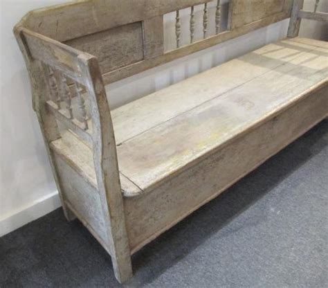 A Scandinavian bench with storage