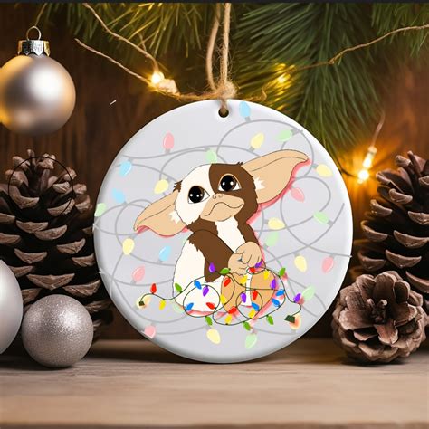 Gizmo Gremlins Holiday Lights Ceramic Ornament Etsy