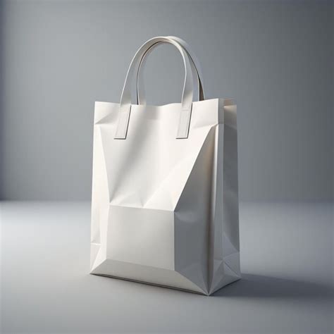 Premium AI Image | A white bag with two handles that say's on it