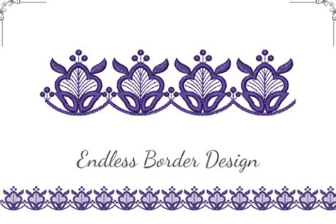 Elegant Floral Border · Creative Fabrica